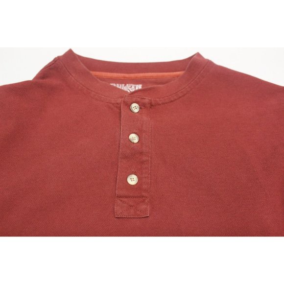 Duluth Trading men's three button long sleeve knit‎ Henley shirt LT - Picture 5 of 11
